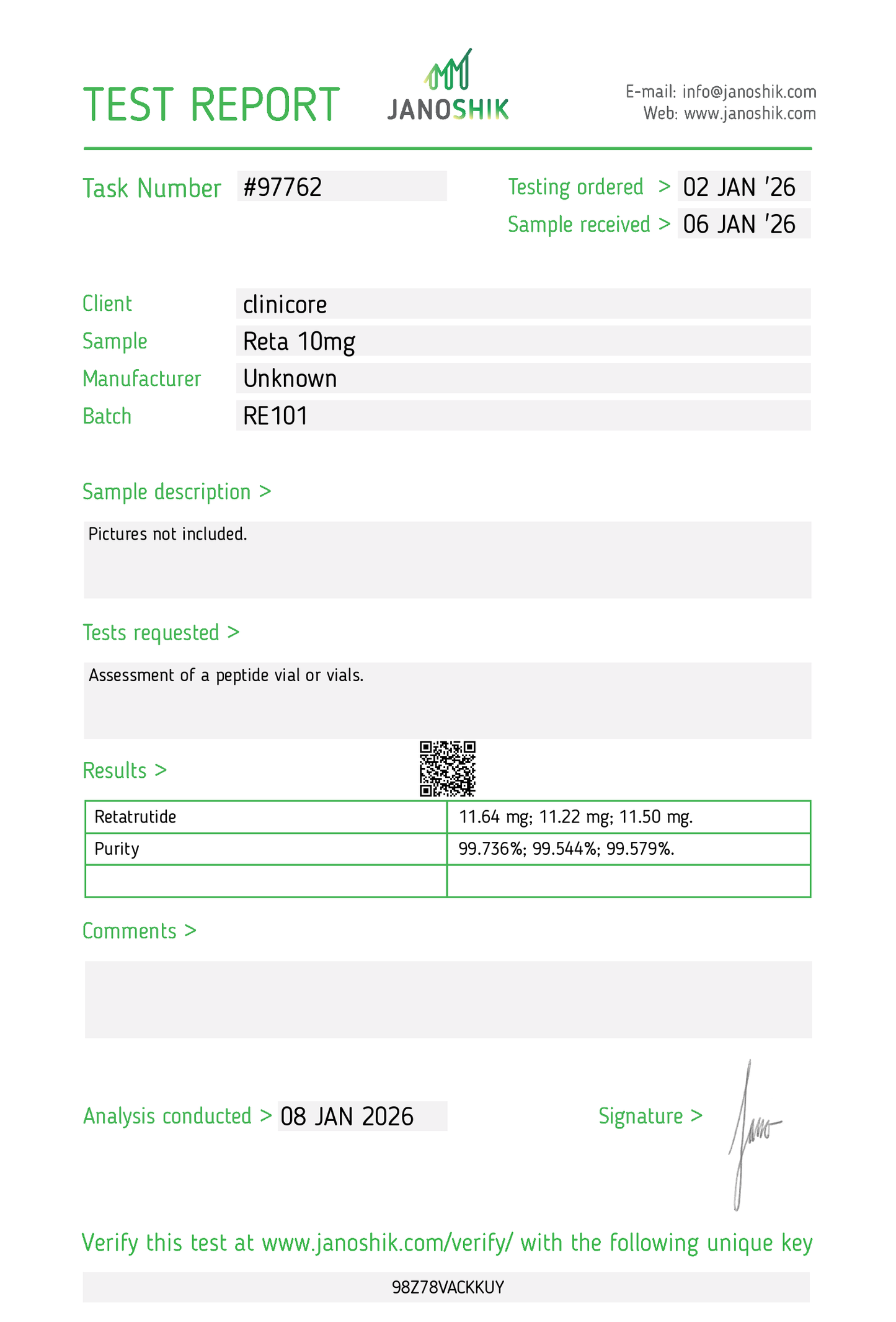 RETATRUTIDE 10mg – Research Vial