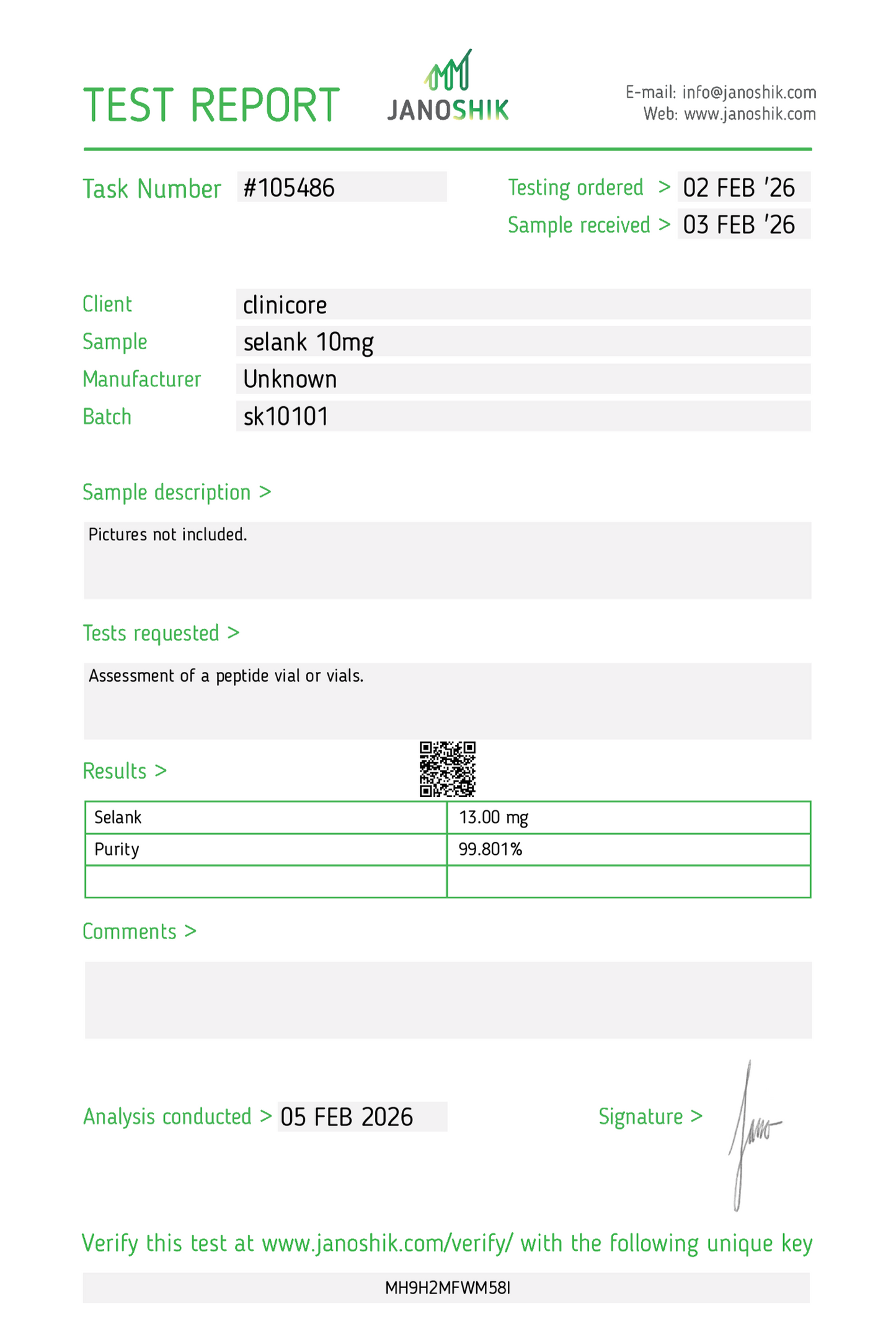 SELANK 10mg – Research Vial