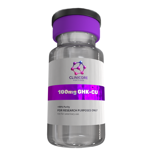 GHK-Cu 100mg – Research Peptide Vial | CLINICORE Peptides