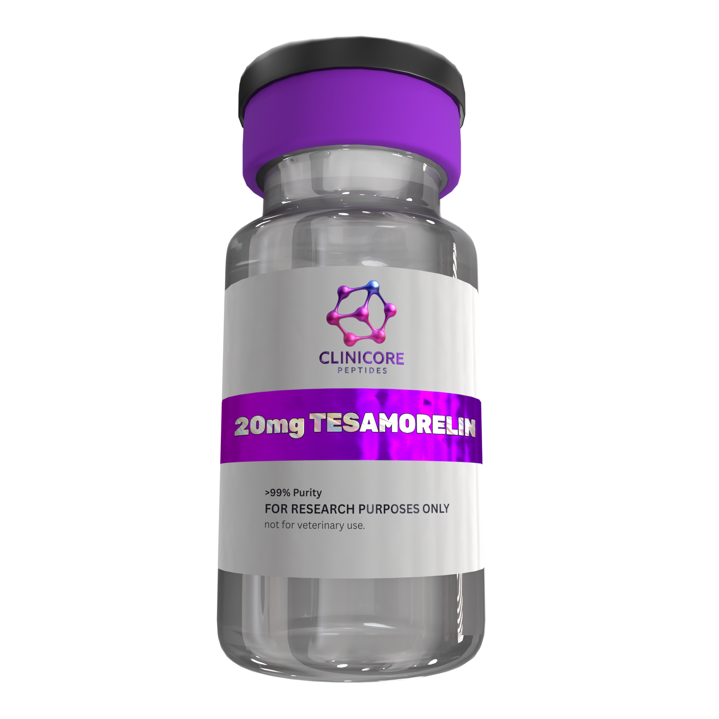 Tesamorelin 20mg – Research Peptide Vial | CLINICORE Peptides