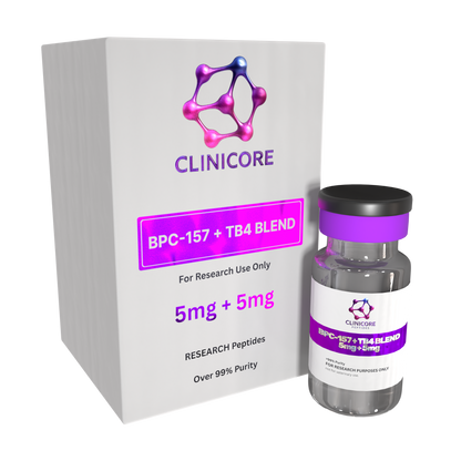BPC-157 + TB4 BLEND 5mg + 5mg – Research Peptide Complex | CLINICORE Peptides