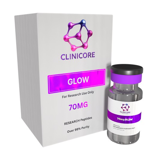 GLOW 70mg – Research Peptide Vial | CLINICORE Peptides