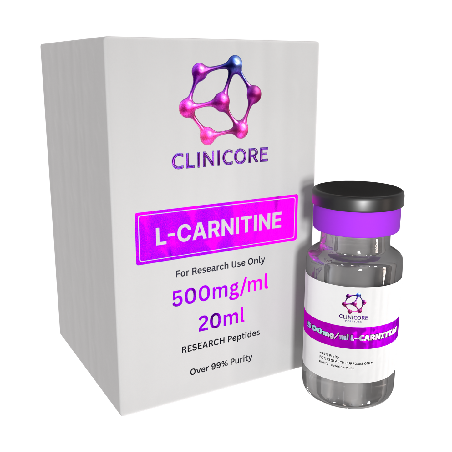 L Carnatine 500mg/20ml vial – Research Vial