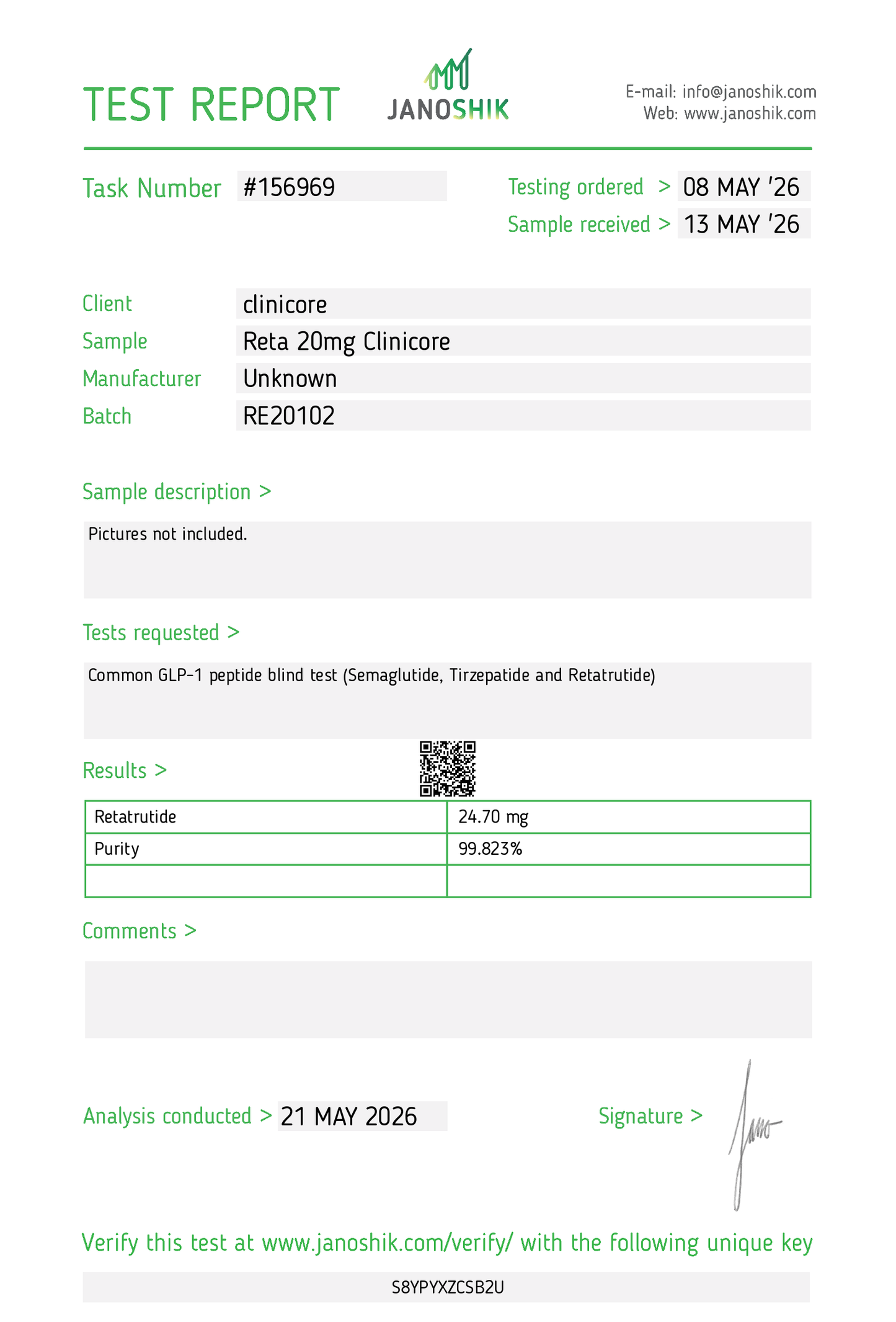 RETATRUTIDE 20mg – Research Vial