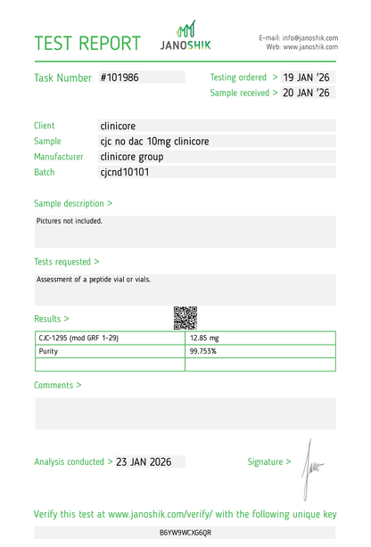 CJC-1295 (Without DAC) 10mg – Research Vial