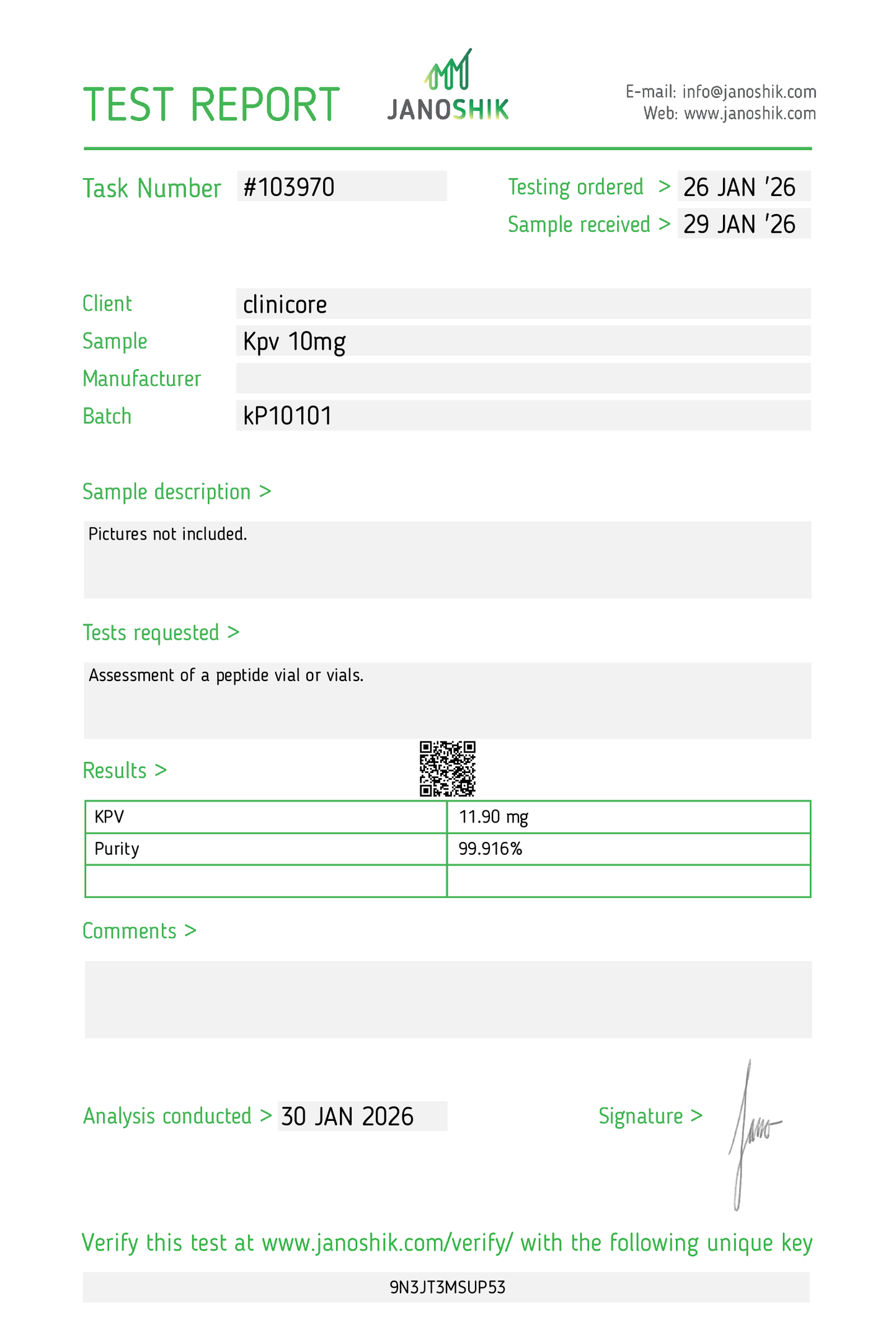KPV 10mg – Research Vial