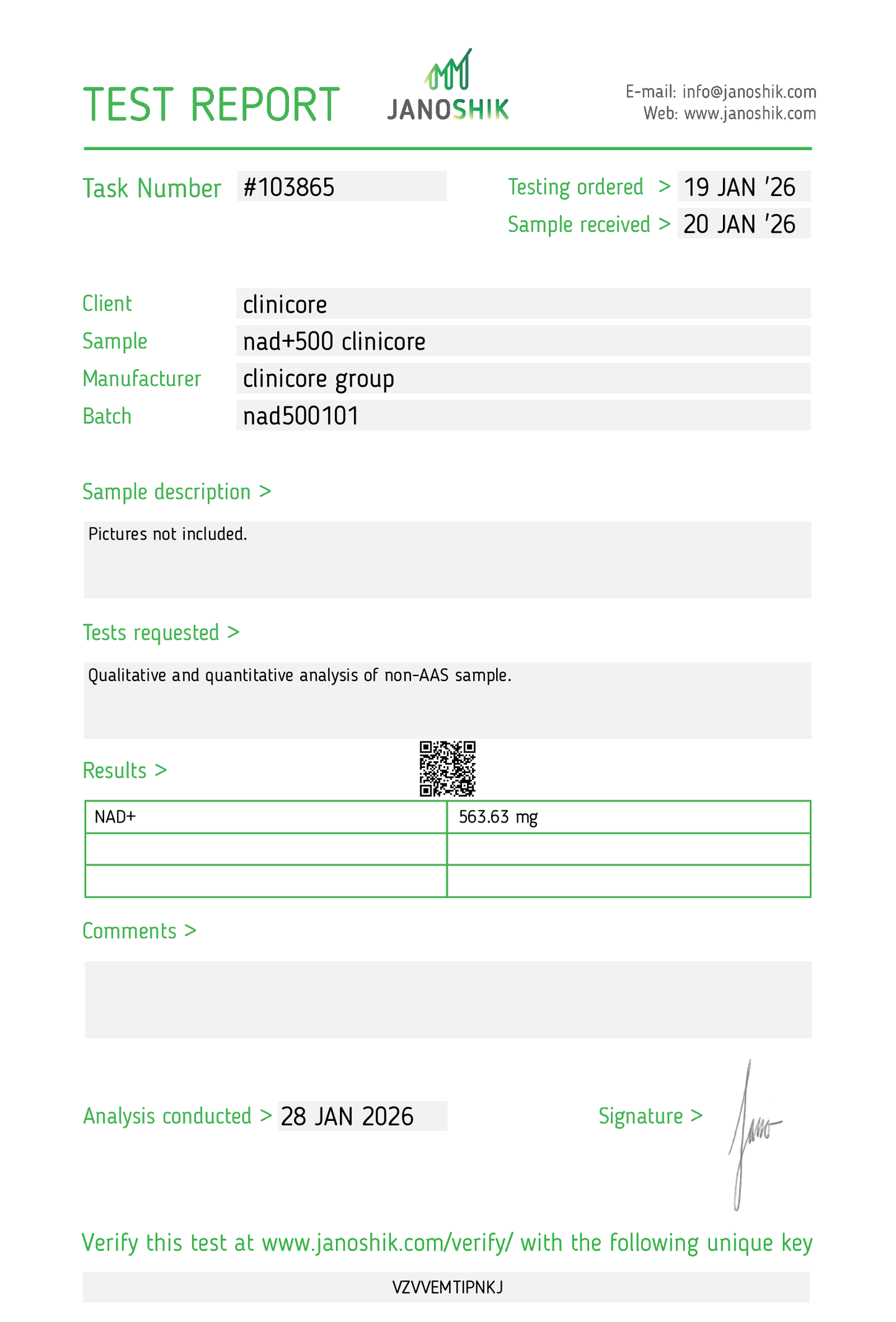 NAD+ 500mg – Research Vial