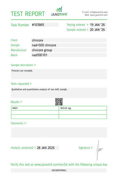 NAD+ 500mg – Research Vial